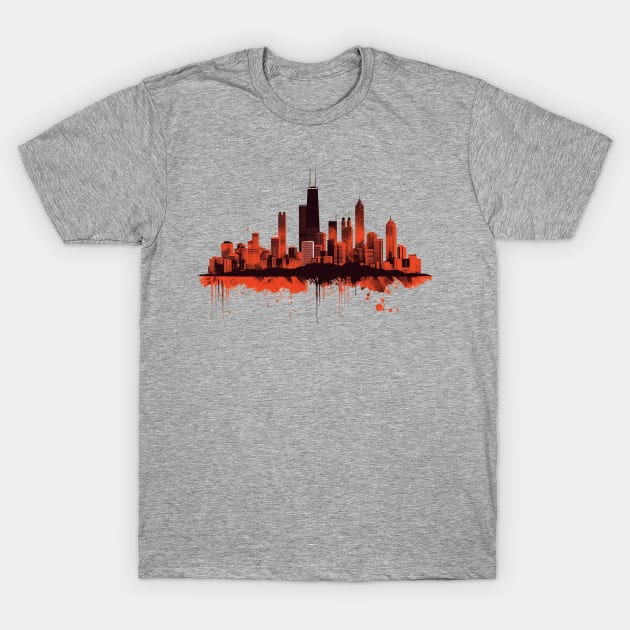 Chicago Skyline T-Shirt by Andrew World